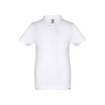 THC ADAM KIDS WH. Polo tričko s krátkym rukávom pre deti (unisex). Biela farba - Image 2