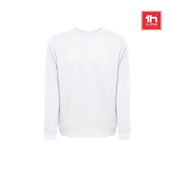 THC COLOMBO WH. Flísový sveter (unisex) v talianskom froté bez karty. Biela farba