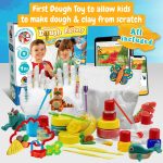 Modeling Dough Factory Kit II. Vzdelávacia hra pre deti dodávané so skladacou darčekovou taškou 190t - Image 4