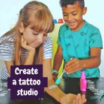 Tattoo Factory Kit II. Vzdelávacia hra pre deti dodáva sa s darčekovou taškou z kraftového papiera (100 g/m²) - Image 4