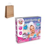 Kúpeľ Bombs Kit III. Vzdelávacia hra pre deti dodáva sa s darčekovou taškou z kraftového papiera (115 g/m²)