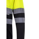 VL VULCAN LARGE. Dvojfarebná polokošeľa s vtáčím okom (160 g/m²) s dlhými rukávmi, z polyesteru (100%) - Image 5