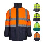 VL JUNO. Dvojfarebná parka 4 v 1 (180 g/m²) z polyesteru (100 %) s PU záterom