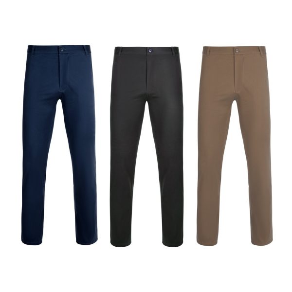 VL VISHNU. Unisex elastické chino nohavice (260 g/m²), bavlna (98 %) a elastan (2 %)