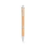 BETA BAMBOO. Bambusové guľôčkové pero so sponou a kovovými detailmi - Image 2