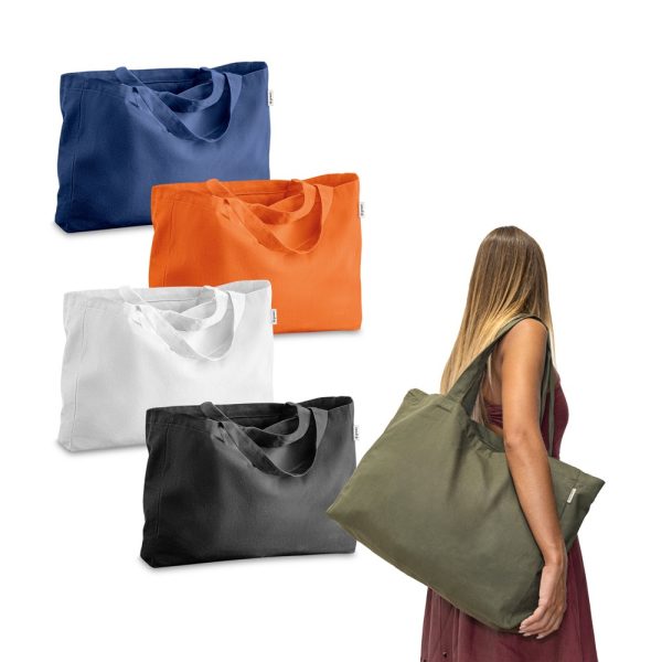 CAMDEN. Taška z bavlny (50 %), recyklovanej bavlny (30%) a polyester (20% rPET) (280 g/m²)