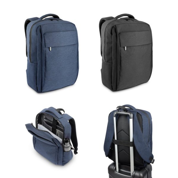 COVENTRY. Plne polstrovaný batoh na notebook z 300D recyklovaného polyesteru s vysokou hustotou a podšívky z 210D recyklovaného polyesteru 15.6'