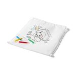 DRAWS. Detská taška so zatiahnutím na farbenie (80 g/m²) - Image 2