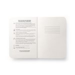 COFFEEPAD SEMI-RIGID. Poznámkový blok A5 s polopevným obalom vyrobený z odpadu kávových šupiek (65%) - Image 3