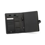EMERGE A5 FOLDER. Priečinok A5 z recyklovaného polyesteru (100 % rPET) 300D s bezdrôtovou nabíjačkou - Image 4