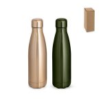 SHOW METALLIC. Fľaša z nehrdzavejúcej ocele s matným kovovým povrchom 510 ml