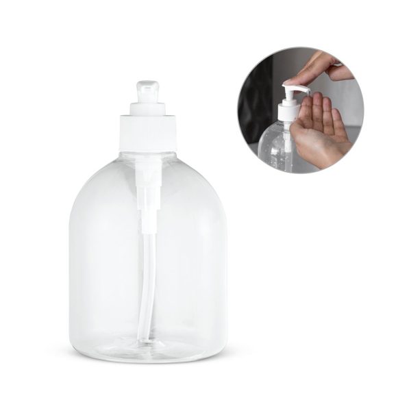 REFLASK 500. Zásobník na mydlo s dávkovačom z PET a PP 500 mL