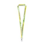 WINDSOR. Sublimačný lanyard z recyklovaného polyesteru (100 % rPET) s karabínou - Image 2