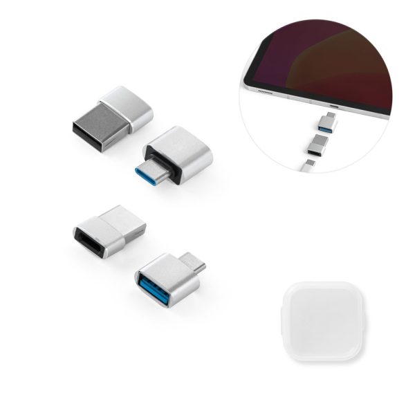 MINSKY. Sada 2 hliníkových USB-A / USB-C adaptérov