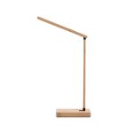 MOREY. Skladacia stolová lampa s 15W superrýchlou bezdrôtovou nabíjačkou z bambusu - Image 3