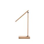 MOREY. Skladacia stolová lampa s 15W superrýchlou bezdrôtovou nabíjačkou z bambusu - Image 4