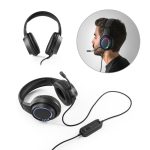 Thorne Headset RGB. ABS slúchadlá s 2 m káblom, mikrofónom a RGB LED svetlami