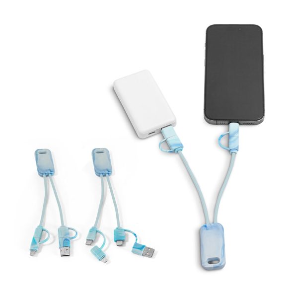 BERNERS. Superrýchly USB kábel 6 v 1 zo recyklovaného PET (100 % rPET)