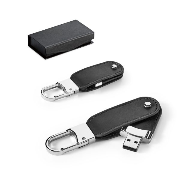 BRAGG 8GB. 8 GB PU USB s karabínkou