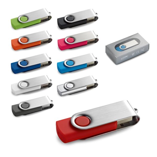 CLAUDIUS 8GB. 8 GB USB flash disk s kovovým klipom